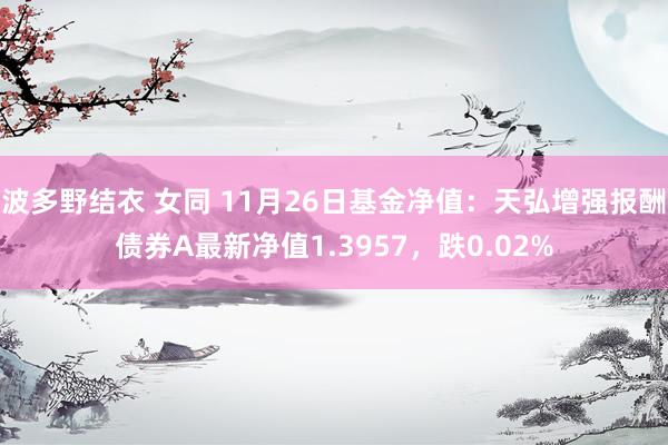 波多野结衣 女同 11月26日基金净值：天弘增强报酬债券A最新净值1.3957，跌0.02%