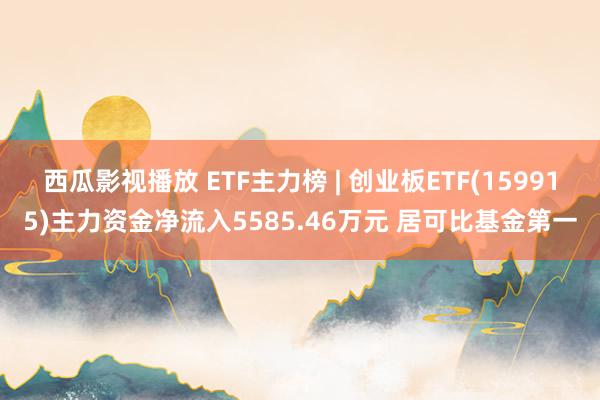 西瓜影视播放 ETF主力榜 | 创业板ETF(159915)主力资金净流入5585.46万元 居可比基金第一
